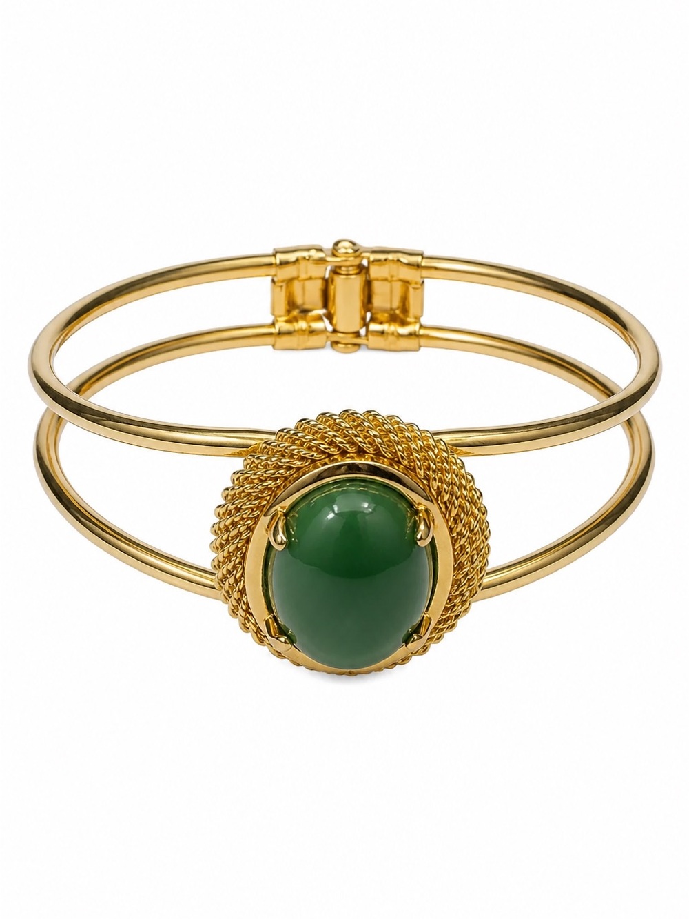 Vintage Jade clamper cuff bracelet